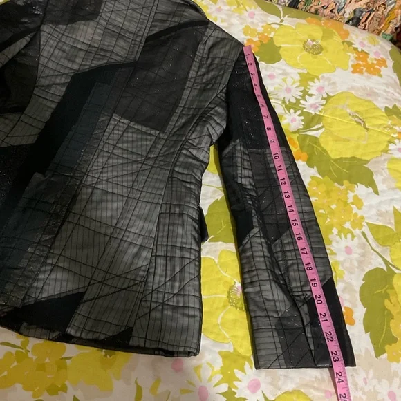 BCBGMAXAZRIA Runway Patchwork Pant Suit Size 2 - Picture 13 of 16